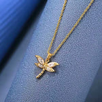 Load image into Gallery viewer, 18KT Gold Plated Minimal Flutter Butterfly Stainless Steel Waterproof Pendant Necklace, Flutter
