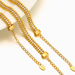 Load image into Gallery viewer, 18 KT Gold Plated Stainless Steel Bead &amp; Zircon stackable tennis bracelet, Glaze
