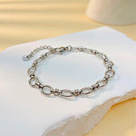 Load image into Gallery viewer, 18KT Gold Plated Stainless Steel Chunky Oval Link Chain Bracelet for Women, Marlow