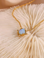 Load image into Gallery viewer, 18kt Gold Plated Opal Charm Bracelet, Monica
