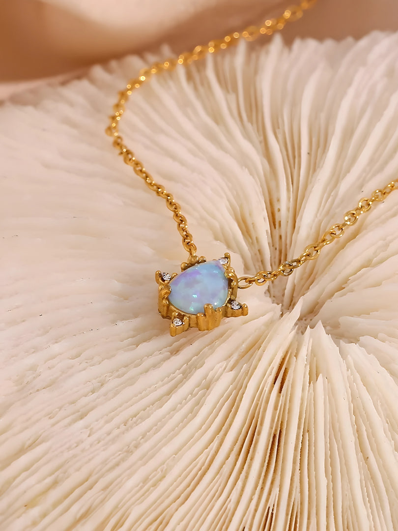 18kt Gold Plated Opal Charm Bracelet, Monica