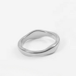 Load image into Gallery viewer, Inaya Modern Festive 18KT Gold Plated Hammered Irregular Stackable Finger Rings, Reisha