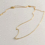 Load image into Gallery viewer, 18KT Gold Plated Minimal Bow Knot Stainless Steel Waterproof Pendant Necklace, Sia
