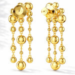 Load image into Gallery viewer, 18KT Gold Plated Crystal Waterfall Dangle Earrings, Zoya
