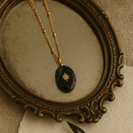 Load image into Gallery viewer, 18kt Gold Plated White Stone Flower Inlaid Necklace, Jane
