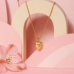Load image into Gallery viewer, 18kt Gold Plated Starstruck Opal Stone Photo Locket Keepsake Necklace, Noor
