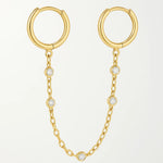 Load image into Gallery viewer, Rhinestone piercing earrings

