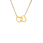 Load image into Gallery viewer, 18kt Gold Plated Heart Lock Pendant Necklace, June
