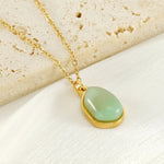 Load image into Gallery viewer, 18kt Gold Plated Waterdrop Green Necklace, Kirron Kher
