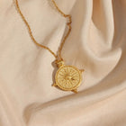 18kt Gold Plated Vintage Sun Necklace - Sienna