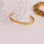 Load image into Gallery viewer, 18 Kt Gold Plated Golden Textured Kada Bracelet, Cara - Inaya Accessories