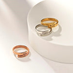 Load image into Gallery viewer, Customised Double Band Engraved Ring - Inaya Accessories