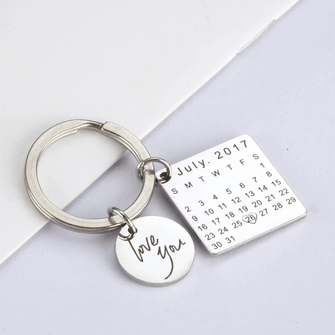 Customised Love Calendar keychain - Inaya Accessories