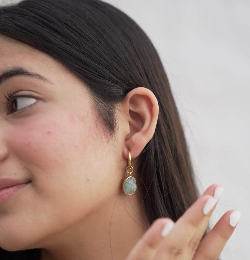 Druzy Drop Earrings - Inaya Accessories