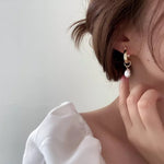 Load image into Gallery viewer, 14KT Gold Plated Freshwater Pearl Drop Earrings - Inaya Accessories