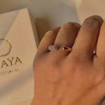 Load and play video in Gallery viewer, 18Kt Gold Plated Crescent Zirconia Ring, Iris
