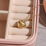 Load image into Gallery viewer, 18 KT Gold Plated Dainty Shell Heart necklace, Trupti - Inaya Accessories