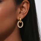 18KT Gold Plated Zircon Insert Huggies, Pritika